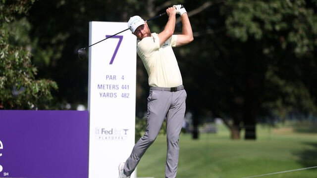 MEMPHIS, TN - AUGUST 15: Chris Kirk (USA) during the opening round of the 2024 FedEx St. Jude Championship on August 15, 2024 at TPC Southwind in Memphis, Tennessee.