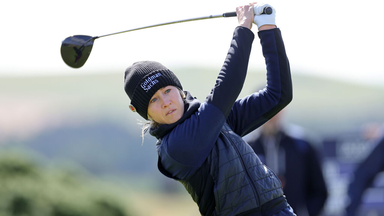 Nelly Korda on the 4th tee during day two of the 2024 AIG Women's Open at St Andrews. Picture date: Friday August 23, 2024.