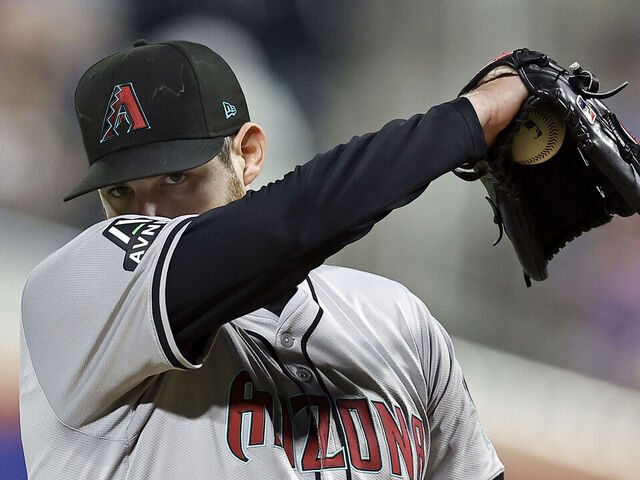 NEW YORK, NY - MAY 31: Jordan Montgomery #52 of the Arizona Diamondbacks reacts during the fourth inning against the New York Mets at Citi Field on May 31, 2024 in New York City.