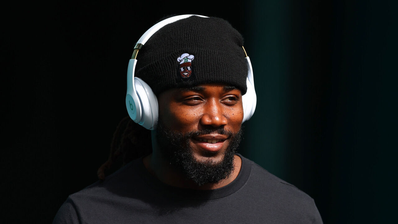 MIAMI GARDENS, FLORIDA - DECEMBER 17: Dalvin Cook #33 of the New York Jets looks on prior to a game against the Miami Dolphins at Hard Rock Stadium on December 17, 2023 in Miami Gardens, Florida.