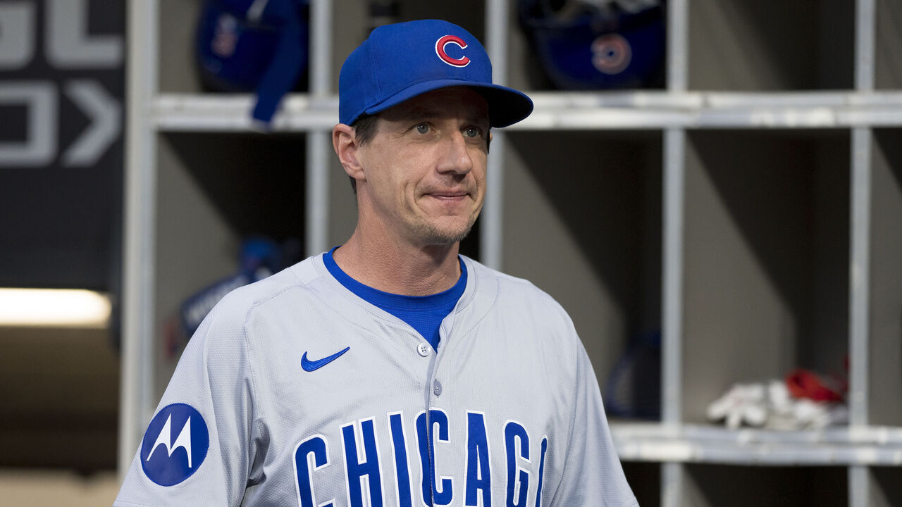CHICAGO, ILLINOIS - AUGUST 09: Craig Counsell of the Chicago Cubs looks on before a game against the Chicago White Sox at Guaranteed Rate Field on August 09, 2024 in Chicago, Illinois.