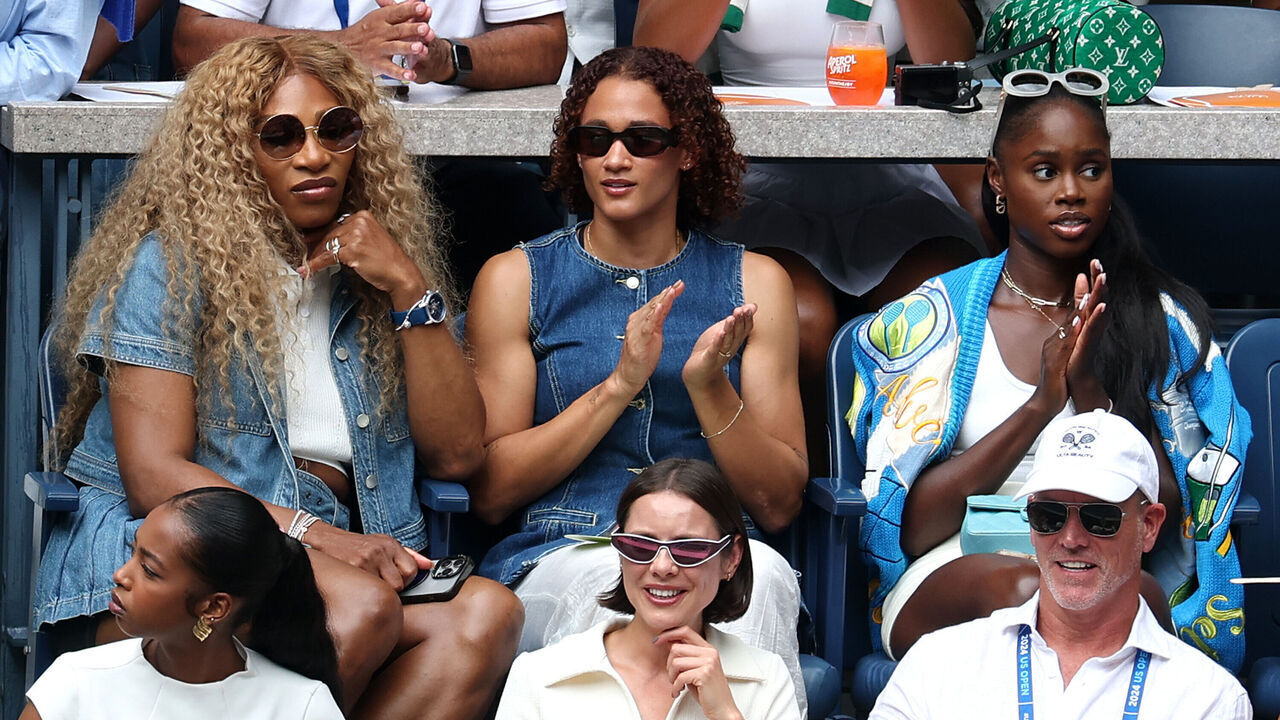 NEW YORK, NEW YORK - AUGUST 31: Serena Williams attends Day Six of the 2024 US Open at USTA Billie Jean King National Tennis Center on August 31, 2024 in the Flushing neighborhood of the Queens borough of New York City.