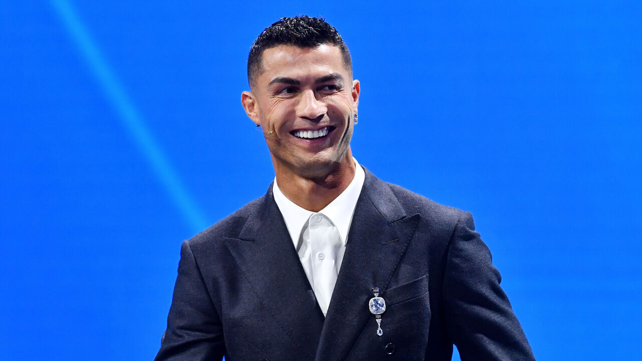 MONACO, MONACO - AUGUST 29: Cristiano Ronaldo, Portuguese professional footballer reacts during the UEFA Champions League 2024/25 Group Stage Draw at Grimaldi Forum on August 29, 2024 in Monaco, Monaco.