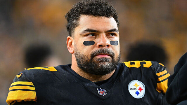 PITTSBURGH, PENNSYLVANIA - DECEMBER 7: Cameron Heyward #97 of the Pittsburgh Steelers looks on during the game against the New England Patriots at Acrisure Stadium on December 7, 2023 in Pittsburgh, Pennsylvania.