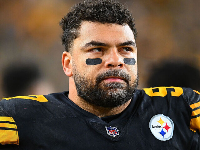 PITTSBURGH, PENNSYLVANIA - DECEMBER 7: Cameron Heyward #97 of the Pittsburgh Steelers looks on during the game against the New England Patriots at Acrisure Stadium on December 7, 2023 in Pittsburgh, Pennsylvania.