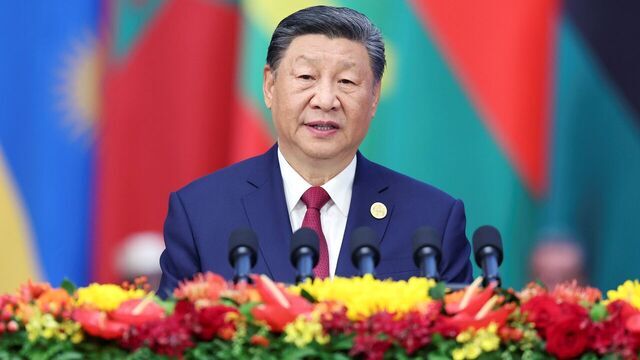 Chinese President Xi Jinping delivers a keynote speech titled "Joining Hands to Advance Modernization and Build a Community with a Shared Future" while attending the opening ceremony of the 2024 Summit of the Forum on China-Africa Cooperation FOCAC at the Great Hall of the People in Beijing, capital of China, Sept. 5, 2024.