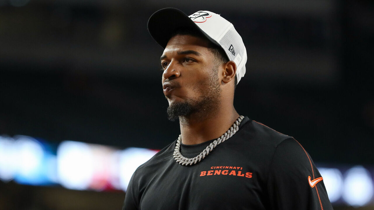 CINCINNATI, OH - AUGUST 10: Cincinnati Bengals wide receiver Ja'Marr Chase (1) walks off the field after the preseason game against the against the Tampa Bay Buccaneers and the Cincinnati Bengals on August 10, 2024, at Paycor Stadium in Cincinnati, OH.
