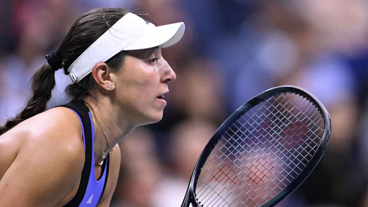NEW YORK, USA - SEPTEMBER 5: Jessica Pegula of USA compete against Karolina MUchova of Czech Republic during Women's Singles semi final match on Day Eleven of the 2024 US Open at USTA Billie Jean King National Tennis Center on September 5, 2024 in New York City.