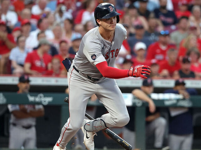 CINCINNATI, OHIO - JUNE 21: Bobby Dalbec #29 of the Boston Red Sox bats during the game against the Cincinnati Reds at Great American Ball Park on June 21, 2024 in Cincinnati, Ohio. Cincinnati defeated Boston 5-2.