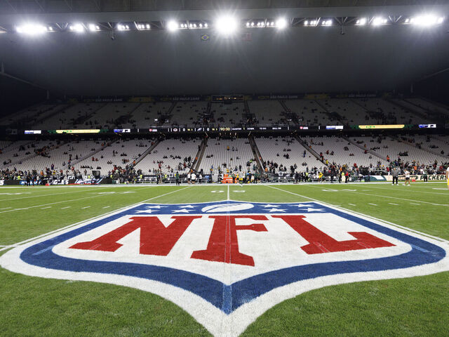 SÃO PAULO, BRAZIL - SEPTEMBER 6: A general interior view of the field prior to an NFL football game between the Green Bay Packers and the Philadelphia Eagles, at Arena Corinthians on September 6, 2024 in Sao Paulo, Brazil.