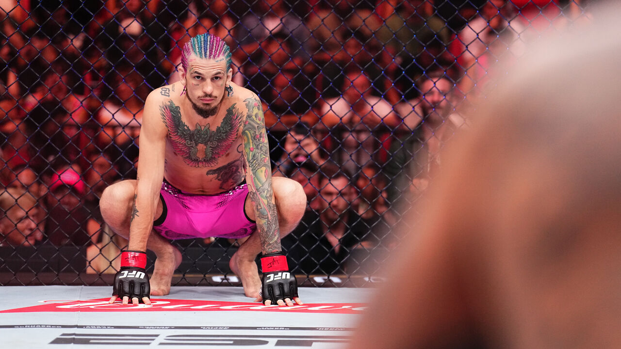 MIAMI, FLORIDA - MARCH 09: Sean O'Malley prepares to face Marlon Vera of Ecuador in the UFC bantamweight championship fight during the UFC 299 event at Kaseya Center on March 09, 2024 in Miami, Florida.