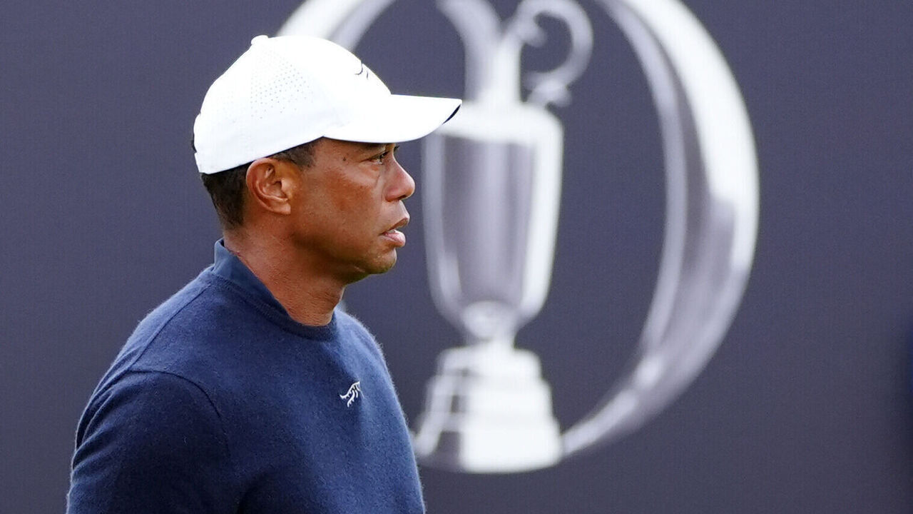 USA's Tiger Woods on the 18th during day two of The Open at Royal Troon, South Ayrshire, Scotland. Picture date: Friday July 19, 2024.