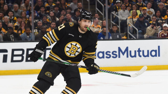 BOSTON, MASSACHUSETTS - MAY 4: James van Riemsdyk #21 of the Boston Bruins skates against the Toronto Maple Leafs in Game Seven of the First Round of the 2024 Stanley Cup Playoffs at the TD Garden on May 4, 2024 in Boston, Massachusetts.