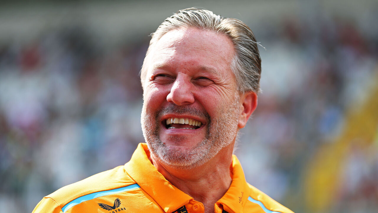 MONZA, ITALY - SEPTEMBER 01: McLaren Chief Executive Officer Zak Brown, looks on, on the grid during the F1 Grand Prix of Italy at Autodromo Nazionale Monza on September 01, 2024 in Monza, Italy.