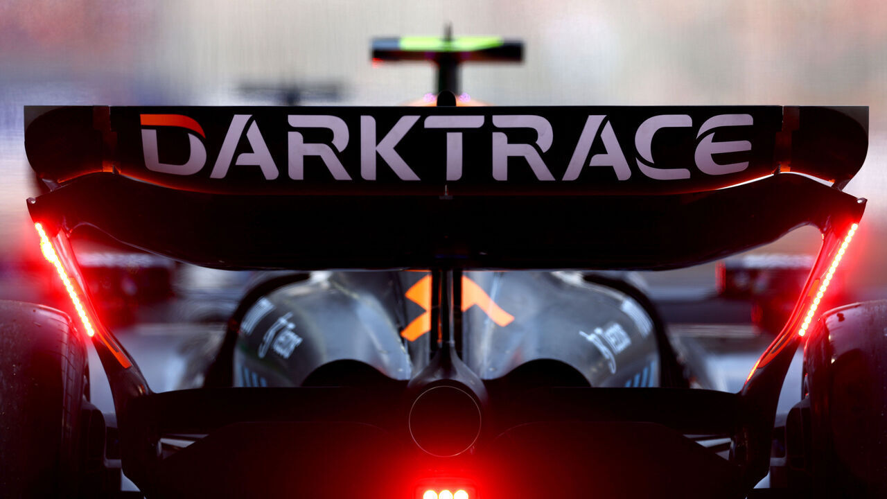 SINGAPORE, SINGAPORE - SEPTEMBER 15: A detail view of the rear wing of Lando Norris of Great Britain and McLaren during practice ahead of the F1 Grand Prix of Singapore at Marina Bay Street Circuit on September 15, 2023 in Singapore, Singapore.