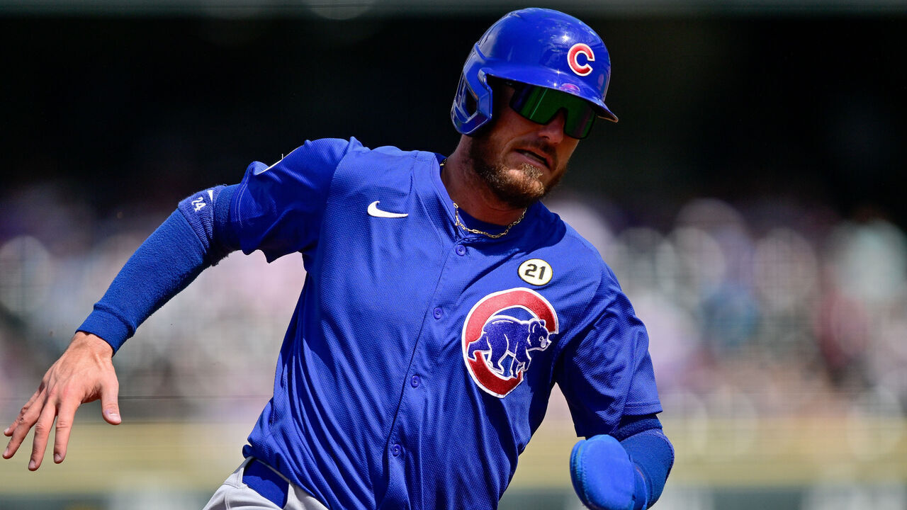 DENVER, COLORADO - SEPTEMBER 15: Cody Bellinger #24 of the Chicago Cubs runs before scoring a run in the third inning against the Colorado Rockies at Coors Field on September 15, 2024 in Denver, Colorado.