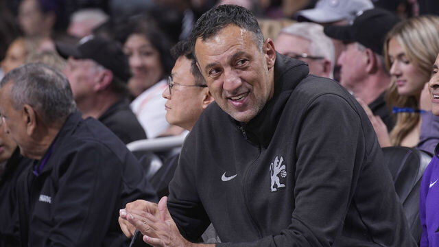 SACRAMENTO, CA - FEBRUARY 22: Former NBA player Vlade Divac attends the game between the San Antonio Spurs and Sacramento Kings on February 22, 2024 at Golden 1 Center in Sacramento, California. NOTE TO USER: User expressly acknowledges and agrees that, by downloading and or using this photograph, User is consenting to the terms and conditions of the Getty Images Agreement. Mandatory Copyright Notice: Copyright 2024 NBAE