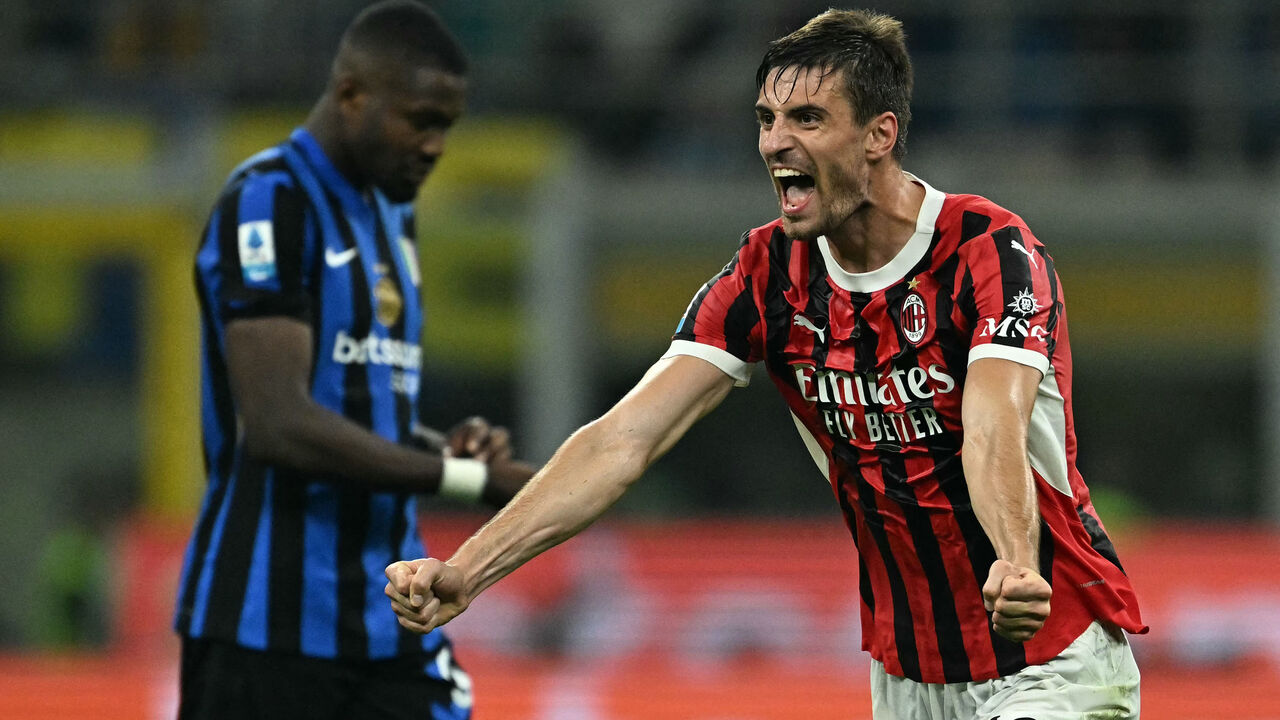 Gabbia ends AC Milan's derby pain with late winner vs. Inter | theScore.com