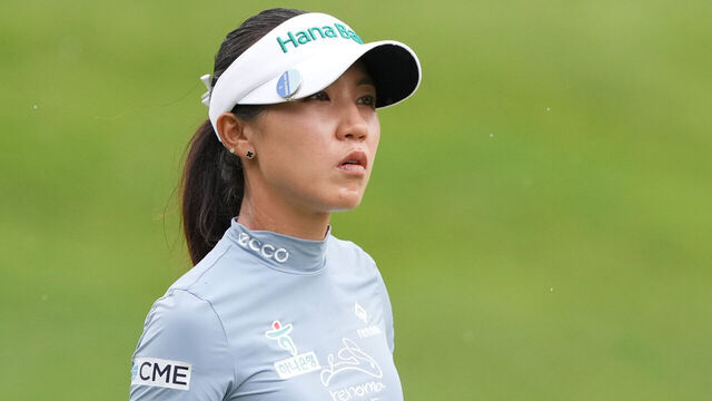 MAINEVILLE, OHIO - SEPTEMBER 22: Lydia Ko of New Zealand looks on during the final round of the Kroger Queen City Championship presented by P&G 2024 at TPC River's Bend on September 22, 2024 in Maineville, Ohio.