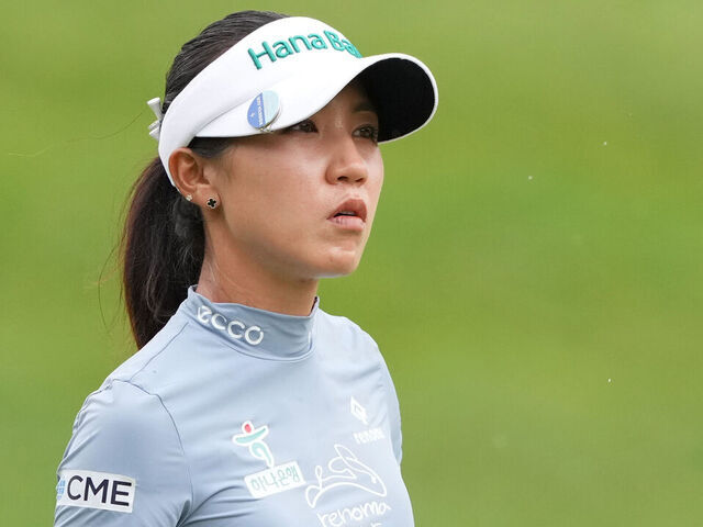 MAINEVILLE, OHIO - SEPTEMBER 22: Lydia Ko of New Zealand looks on during the final round of the Kroger Queen City Championship presented by P&G 2024 at TPC River's Bend on September 22, 2024 in Maineville, Ohio.