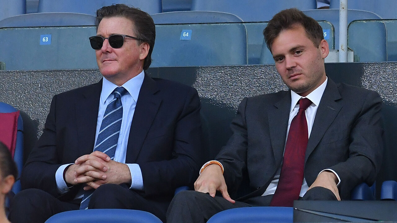 Dan Friedkin and Ryan Friedkin during the friendly match Roma v Shakhtar Donetsk at the Olympic Stadium. Rome (Italy), August 07th, 2022