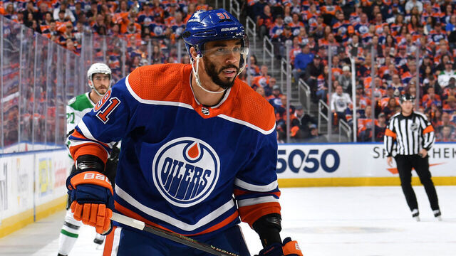 EDMONTON, CANADA - JUNE 02: Evander Kane #91 of the Edmonton Oilers in action during Game Six of the Western Conference Final of the 2024 Stanley Cup Playoffs against the Dallas Stars at Rogers Place on June 2, 2024, in Edmonton, Alberta, Canada.