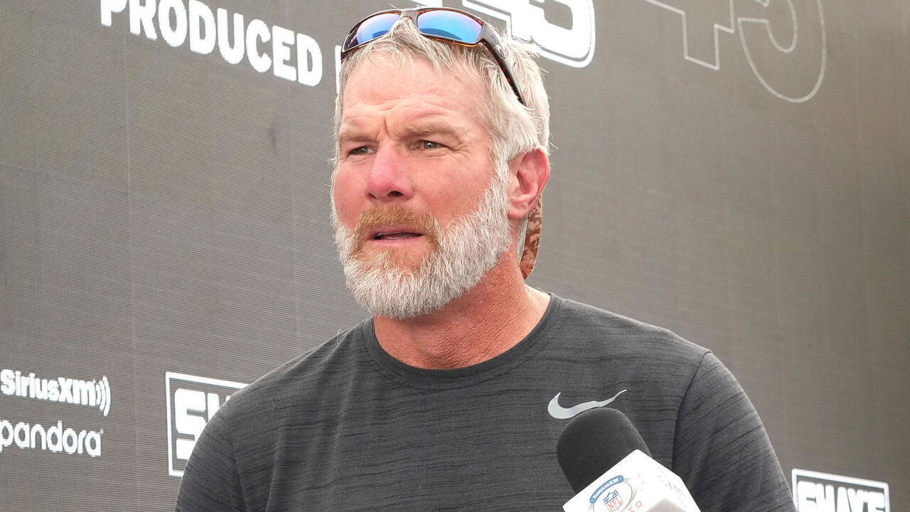 LOS ANGELES, CALIFORNIA - FEBRUARY 11: Brett Favre attends day 3 of SiriusXM At Super Bowl LVI on February 11, 2022 in Los Angeles, California.