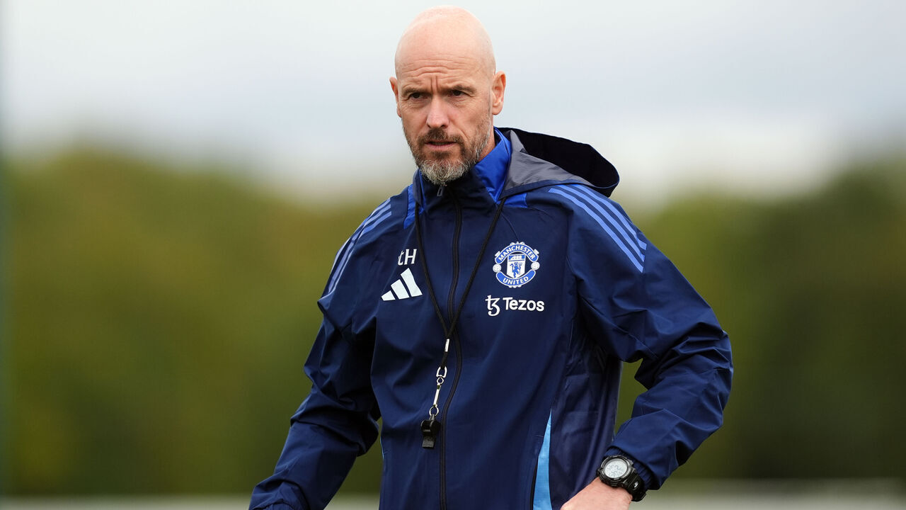 Manchester United manager Erik ten Hag during a training session at the Carrington Training Complex, Manchester. Picture date: Tuesday September 24, 2024.