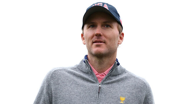 MONTREAL, QUEBEC - SEPTEMBER 25: Russell Henley of the U.S. Team looks on from the 15th green during a practice round prior to the 2024 Presidents Cup at The Royal Montreal Golf Club on September 25, 2024 in Montreal, Quebec, Canada.