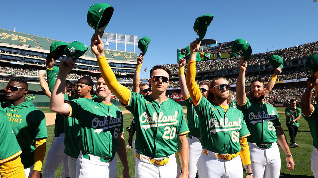 A's win last game at Coliseum in emotional farewell to | theScore