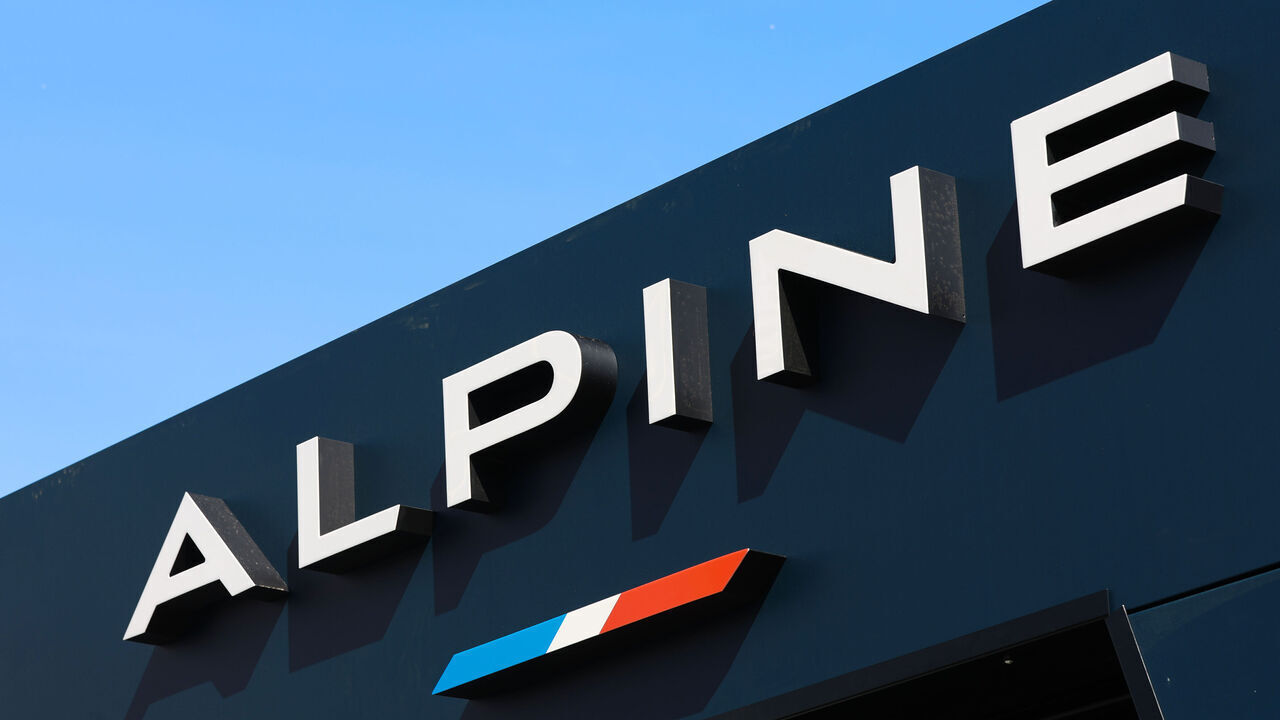 IMOLA, ITALY - APRIL 19: Alpine Logo during the Free Practices of FIA World Endurance Championship 6 Hours of Imola at Autodromo Enzo e Dino Ferrari on April 19, 2024 in Imola, Italy.