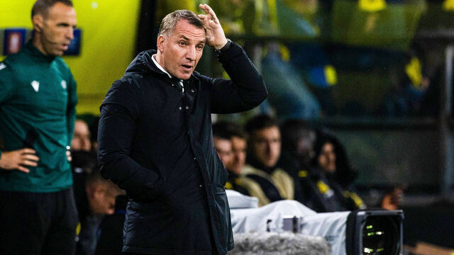 DORTMUND, GERMANY - OCTOBER 01: Celtic Manager Brendan Rodgers during a UEFA Champions League matchday two League Phase match between Borussia Dortmund and Celtic at the Signal Iduna Park, on October 01, 2024, in Dortmund, Germany.