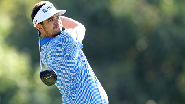 JACKSON, MISSISSIPPI - OCTOBER 04: Beau Hossler of the United States plays his shot from the 16th tee during the second round of the Sanderson Farms Championship 2024 at the Country Club of Jackson on October 04, 2024 in Jackson, Mississippi.