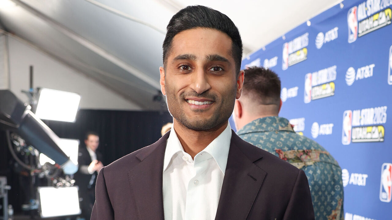 SALT LAKE CITY, UT - FEBRUARY 19: Shams Charania poses for a photo before the game during the NBA All-Star Game as part of 2023 NBA All Star Weekend on Sunday, February 19, 2023 at the Vivint Arena in Salt Lake City, Utah. NOTE TO USER: User expressly acknowledges and agrees that, by downloading and/or using this Photograph, user is consenting to the terms and conditions of the Getty Images License Agreement. Mandatory Copyright Notice: Copyright 2023 NBAE