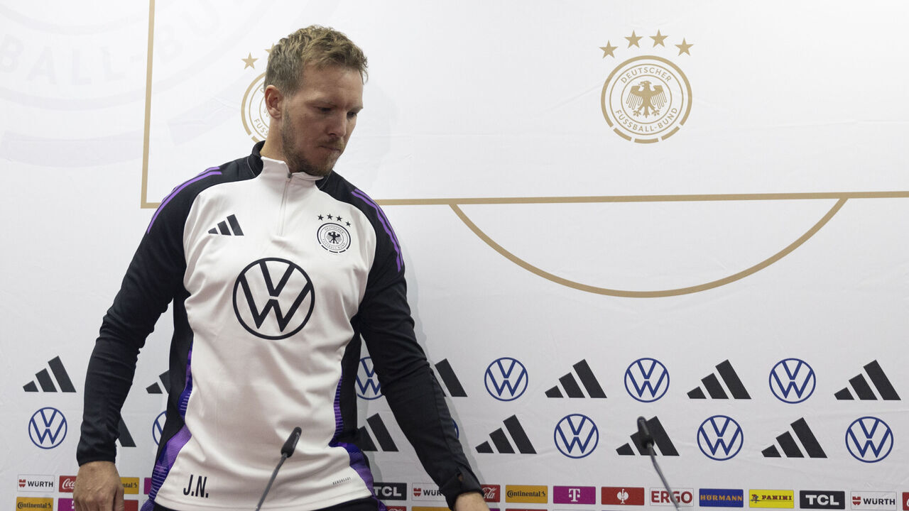 ZENICA, BOSNIA AND HERZEGOVINA - OCTOBER 10: Julian Nagelsmann, Head Coach of Germany arrives to a press conference during on October 10, 2024 in Stadion Bilino Polje in Zenica, Bosnia and Herzegovina. Germany is playing against Bosnia and Herzegovina in the UEFA Nations League 2024/25 League A Group on October 11, 2024.