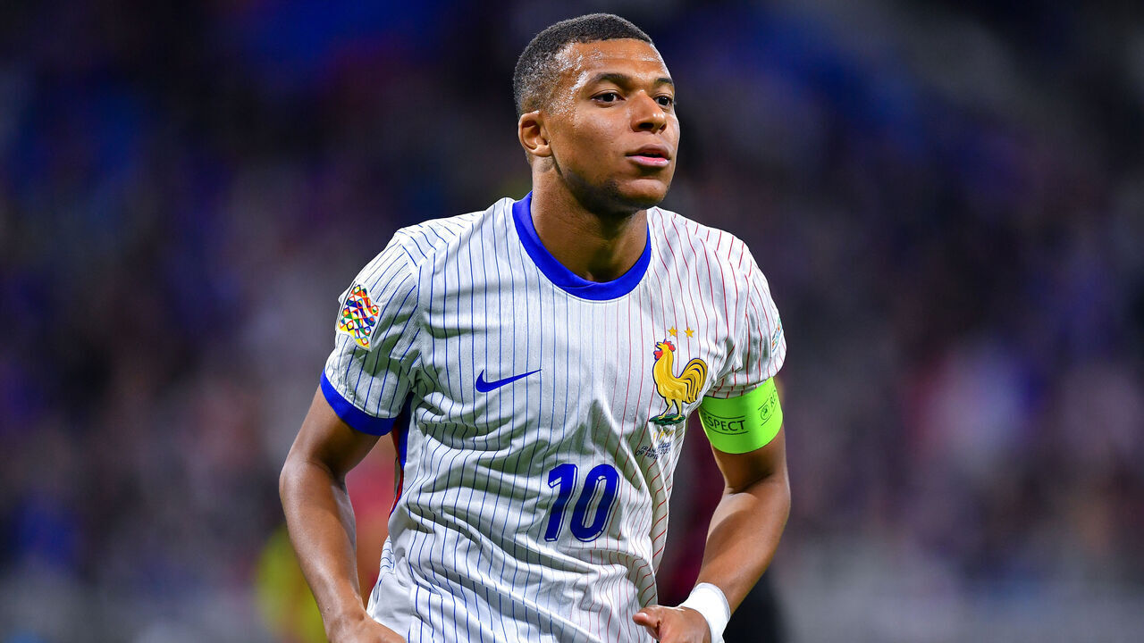 DECINES-CHARPIEU, FRANCE - SEPTEMBER 09: Kylian Mbappe of France looks on during the UEFA Nations League 2024/25 League A Group A2 match between France and Belgium at on September 09, 2024 in Decines-Charpieu, France.