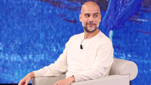 MILAN, ITALY - OCTOBER 13: Pep Guardiola attends the "Che Tempo Che Fa" TV show at Nove Studios on October 13, 2024 in Milan, Italy.