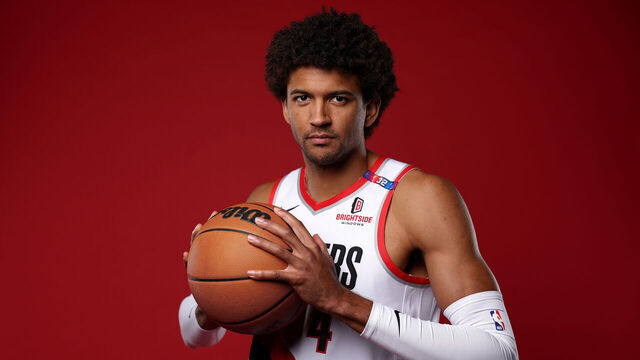 PORTLAND, OREGON - SEPTEMBER 30: Matisse Thybulle #4 of the Portland Trail Blazers poses for a portrait during Blazers Media Day at Veterans Memorial Coliseum on September 30, 2024 in Portland, Oregon. NOTE TO USER: User expressly acknowledges and agrees that, by downloading and/or using this photograph, user is consenting to the terms and conditions of the Getty Images License Agreement.
