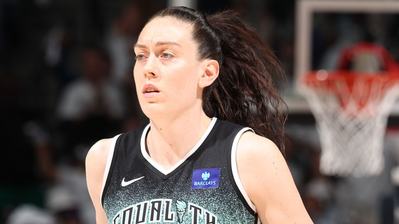 MINNEAPOLIS, MN - OCTOBER 18: Breanna Stewart #30 of the New York Liberty looks on during the game against the Minnesota Lynx during Game 4 of the 2024 WNBA Finals on October 18, 2024 at Target Center in Minneapolis, Minnesota. Mandatory Copyright Notice: Copyright 2024 NBAE