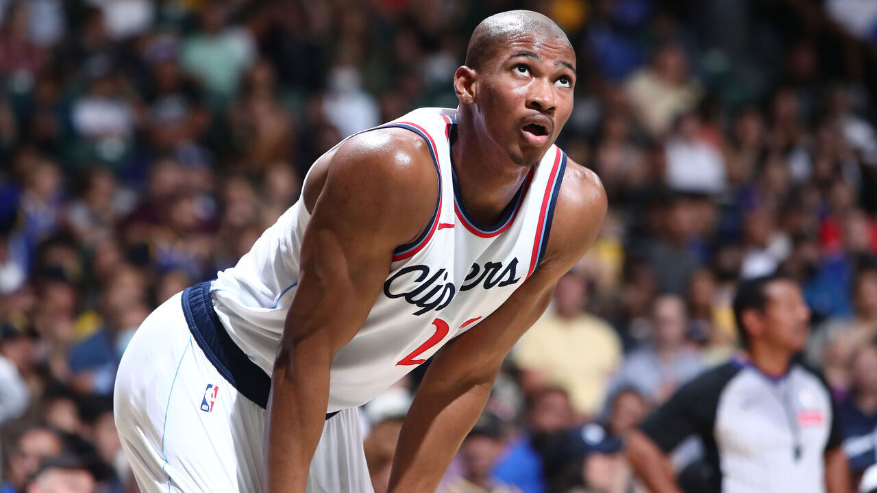 HONOLULU, HI - OCTOBER 5: Kai Jones #23 of the Los Angeles Clippers looks on during the game against the Golden State Warriors on October 5, 2024 at the Stan Sheriff Center in Honolulu, Hawaii. NOTE TO USER: User expressly acknowledges and agrees that, by downloading and/or using this Photograph, user is consenting to the terms and conditions of the Getty Images License Agreement. Mandatory Copyright Notice: Copyright 2024 NBAE