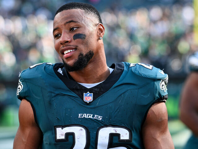 Saquon 'so happy' 1st game vs. Giants is over | theScore.com