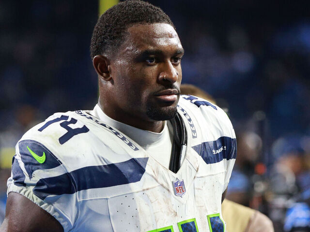 DETROIT,MICHIGAN-September 30: Seattle Seahawks wide receiver DK Metcalf (14) walks off the field after the conclusion of an NFL football game between the Seattle Seahawks and the Detroit Lions in Detroit, Michigan USA, on Monday, September 30, 2024