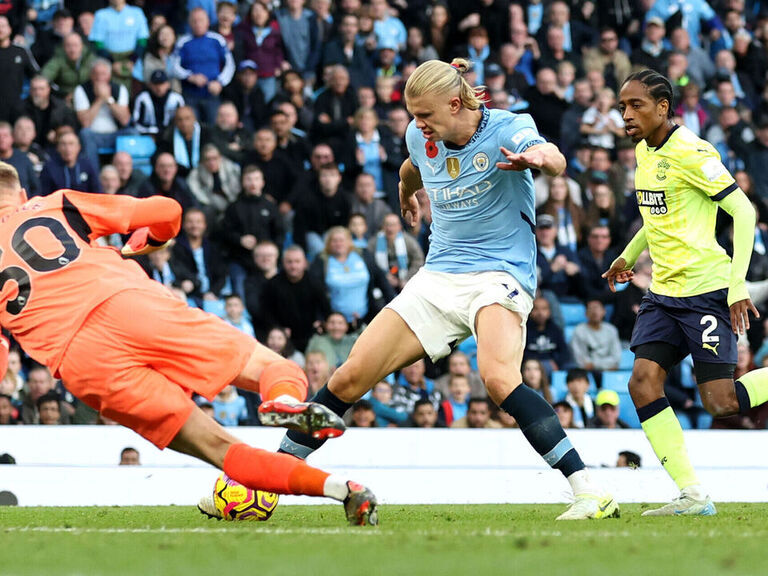 Haaland ends mini EPL drought to send Man City back to summit