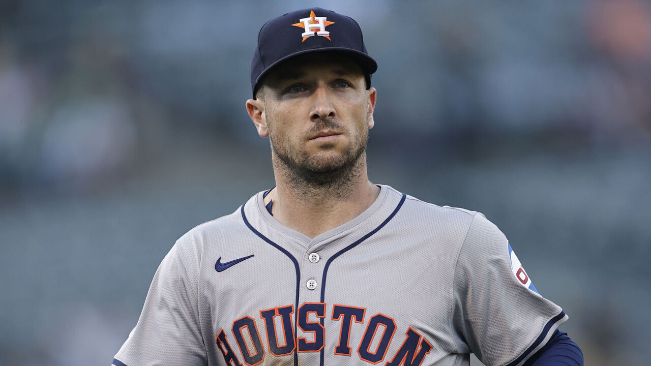 OAKLAND, CA - JULY 22: Alex Bregman #2 of the Houston Astros during the game against the Oakland Athletics at the Oakland Coliseum on July 22, 2024 in Oakland, California. The Athletics defeated the Astros 4-0.