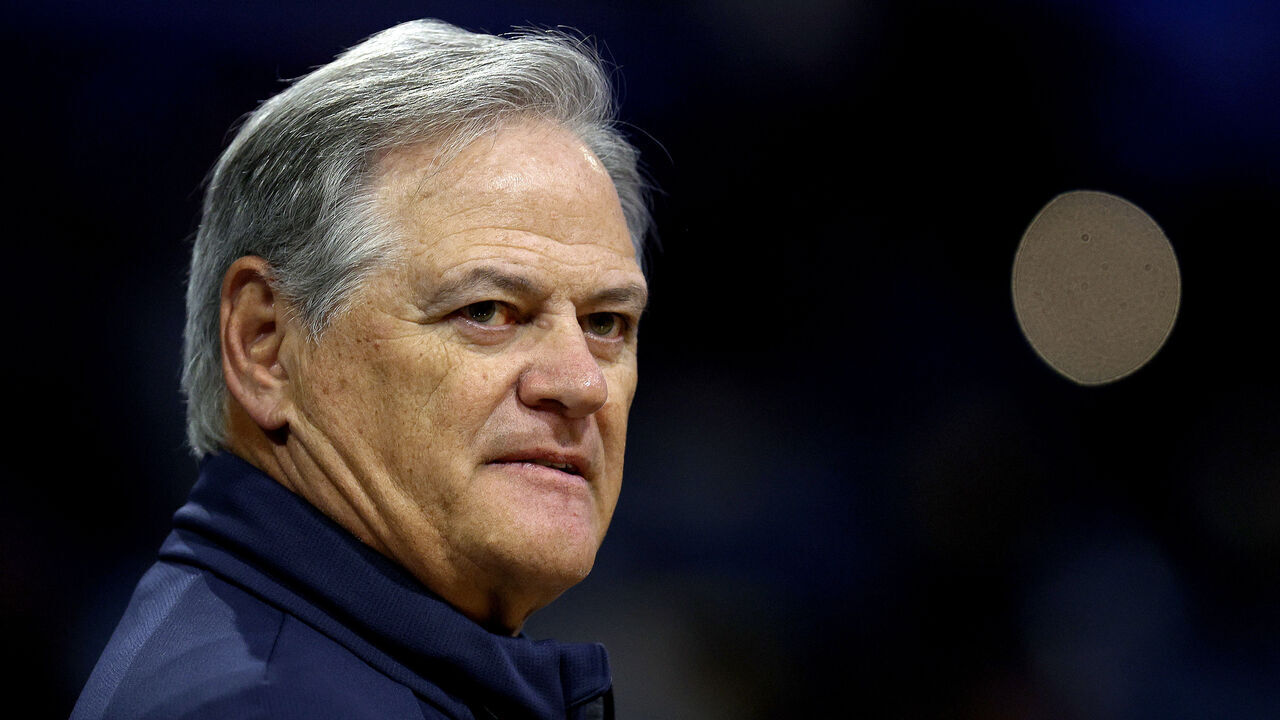 NEW ORLEANS, LOUISIANA - NOVEMBER 18: Executive Vice President/General Manager Mickey Loomis of the New Orleans Saints looks on prior to the start of an NBA game between the New Orleans Pelicans and the Boston Celtics at Smoothie King Center on November 18, 2022 in New Orleans, Louisiana.