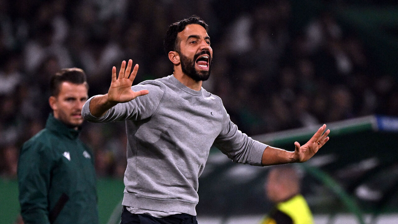 Sporting Lisbon manager Ruben Amorim during the UEFA Champions League, league stage match at the Estadio Jose Alvalade, in Lisbon, Portugal. Picture date: Tuesday November 5, 2024.