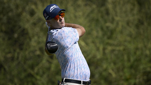 CABO SAN LUCAS, MEXICO - NOVEMBER 07: Kevin Streelman of the United States plays his shot from the seventh tee during the first round of the World Wide Technology Championship 2024 at El Cardonal at Diamante on November 07, 2024 in Cabo San Lucas, Mexico.