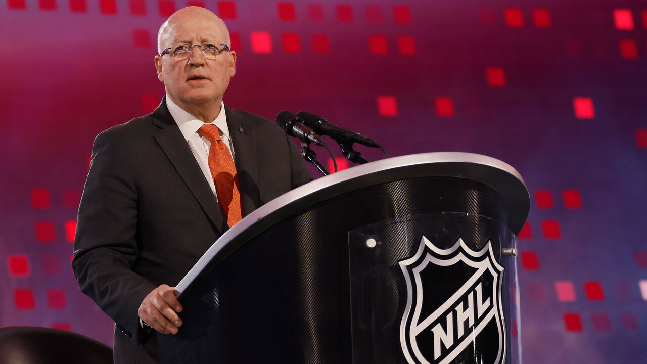 LAS VEGAS, NEVADA - JUNE 29: Bill Daly attends the NHL Draft at Sphere on June 29, 2024 in Las Vegas, Nevada.