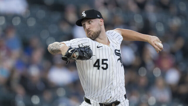 CHICAGO, ILLINOIS - SEPTEMBER 13: Garrett Crochet #45 of the Chicago White Sox pitches in the first inning of a game against the Oakland Athletics at Guaranteed Rate Field on September 13, 2024 in Chicago, Illinois.