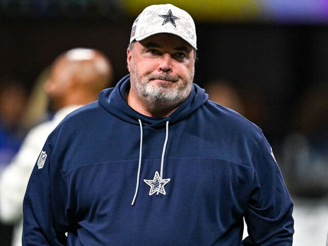 ATLANTA, GA NOVEMBER 03: Dallas head coach Mike McCarthy looks on prior to the start of the NFL game between the Dallas Cowboys and the Atlanta Falcons on November 3rd, 2024 at Mercedes-Benz Stadium in Atlanta, GA.